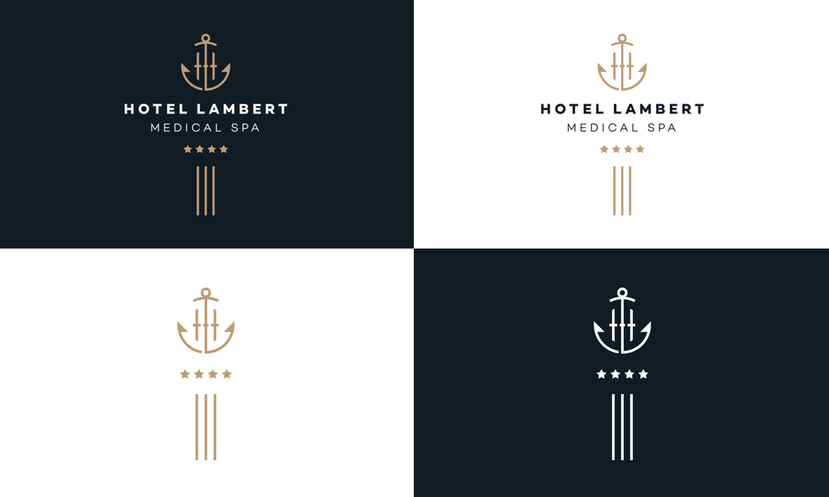 Warianty logo Hotelu Lambert